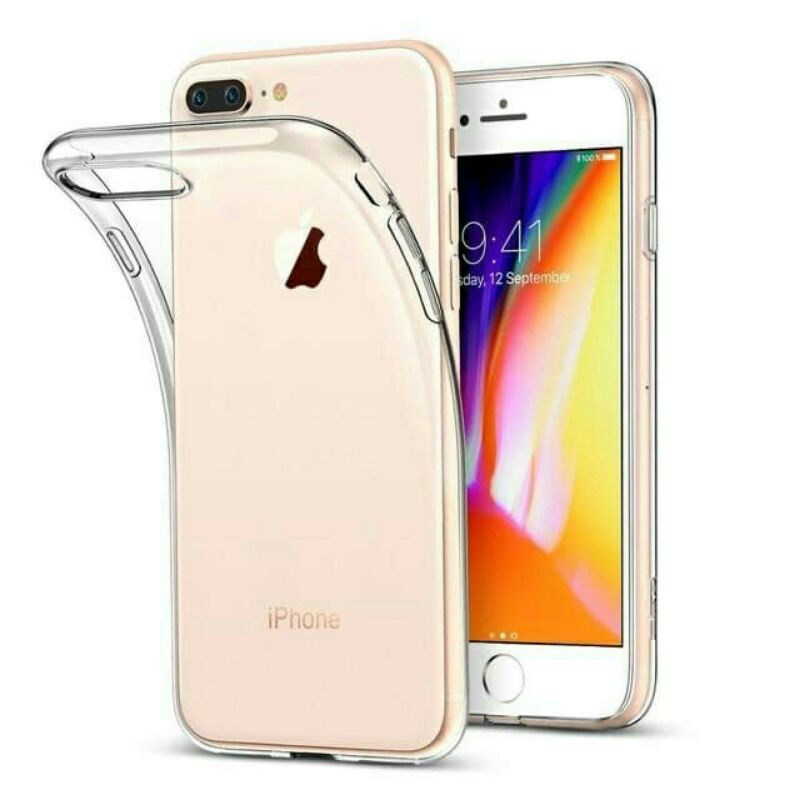 IPHONE XR SE 6 7 8 7 PLUS 8 PLUS CLEAR HD 2.0 SILIKON BENING SOFTCASE TRANSPARAN BAHAN TEBAL