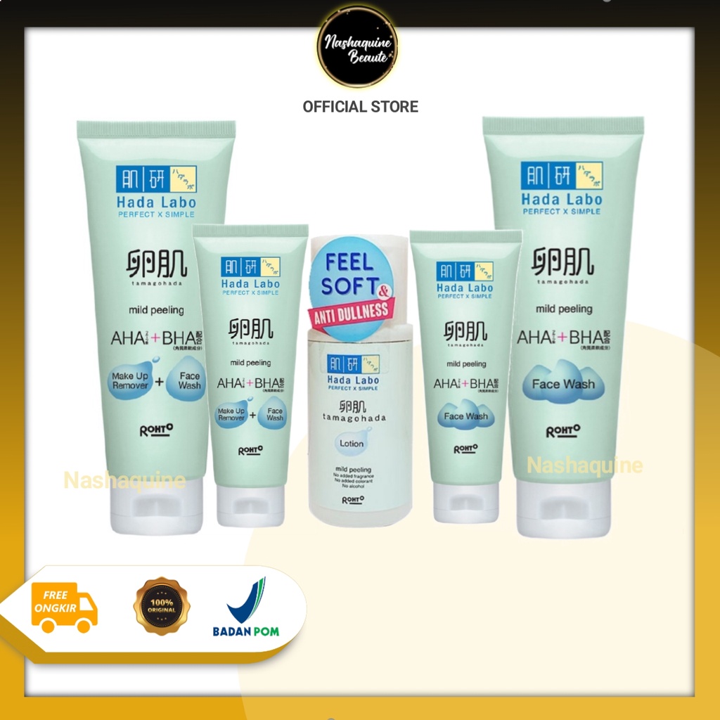 Hadalabo Tamagohada Facewash Mild Peeling 50ml 100ml
