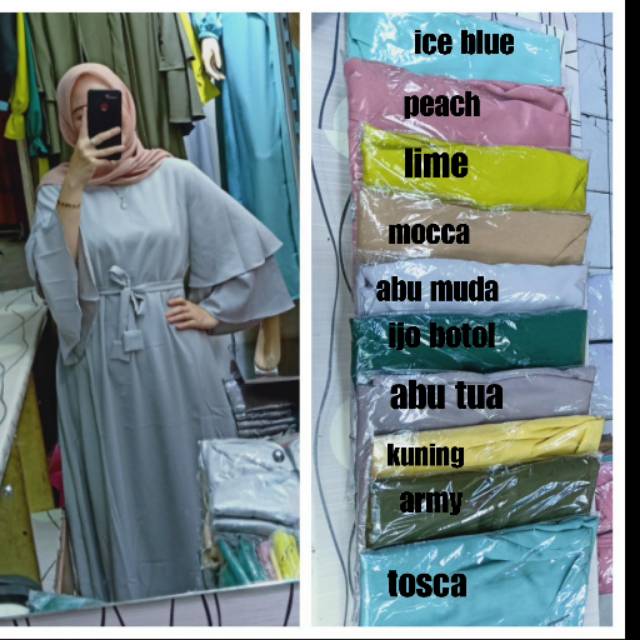 Gamis Cantik Polos Tanah Abang