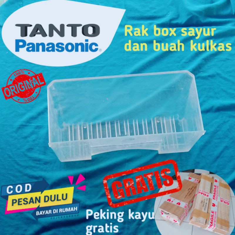 RAK BOX SAYUR DAN BUAH KULKAS TANTO PANASONIC