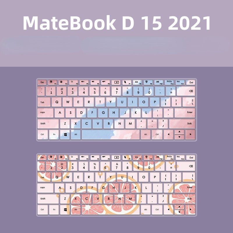 Film Pelindung Debu Keyboard Laptop Motif Kartun Bunga Untuk Huawei MateBook B3 MateBook D15 D14 KLVL-W76W KLVL-W56W MagicBook X 2021