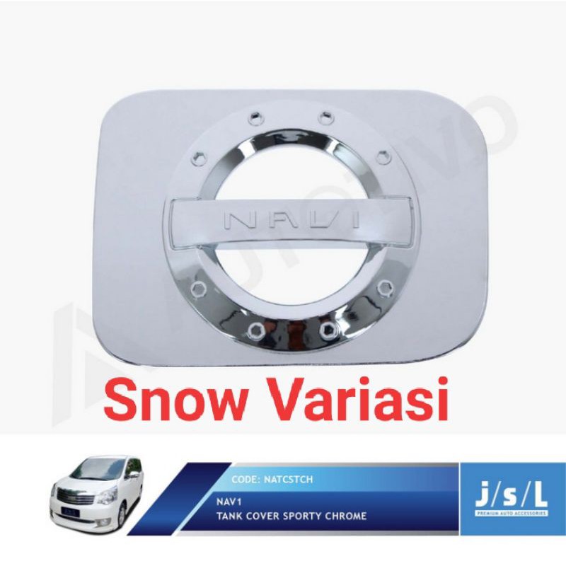 NAV 1 tutup tangki mobil tank cover Sporty chrome JSL