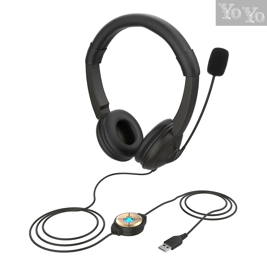 wired computer headset with mic