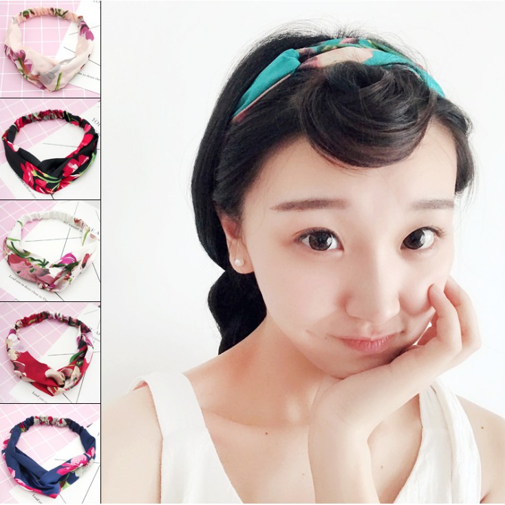 Grosir - B317 Bandana Dewasa Polos / Bando Dewasa / Headband Polos / Bando Fashion Wanita