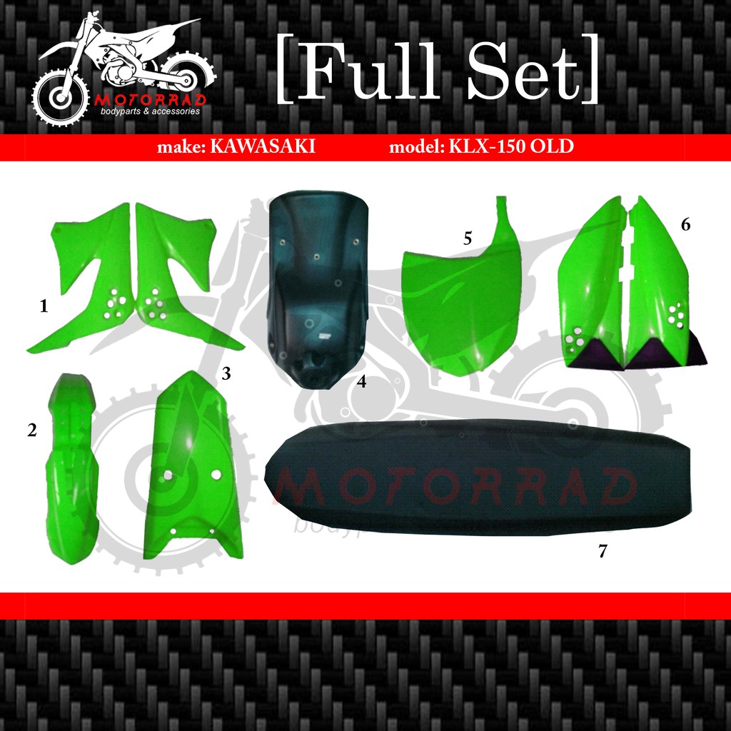BODY FULL SET KOMPLIT KLX 150 VINTAGE