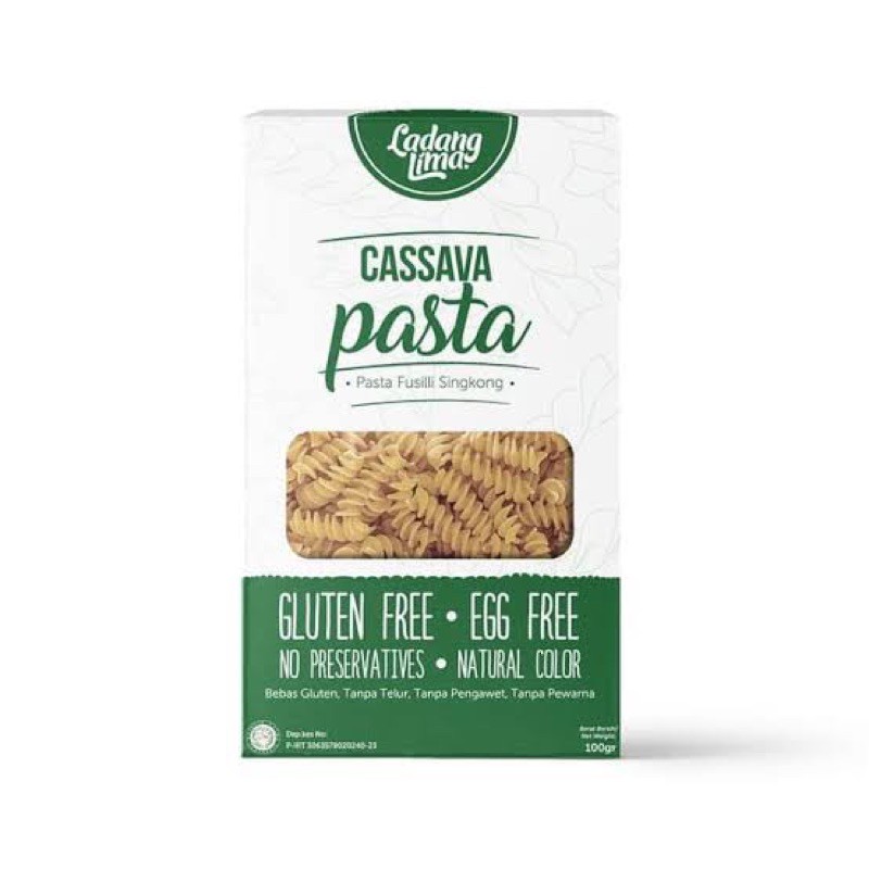 Ladang Lima Gluten Free Cassava Pasta Fusilli 100g