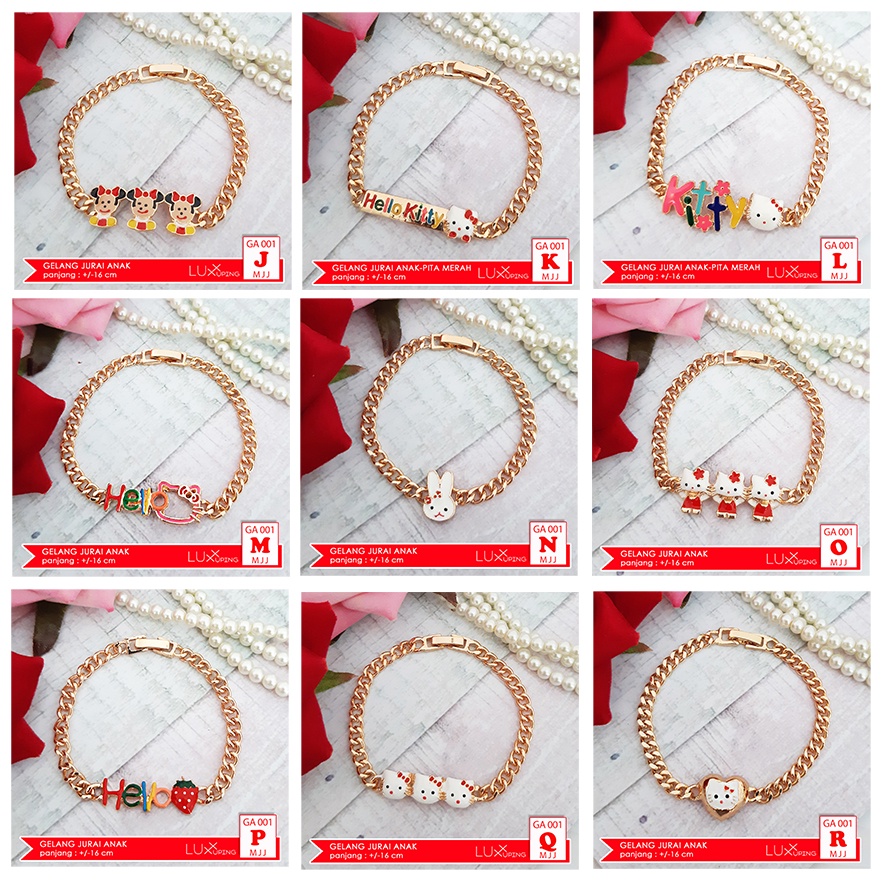 GA 001 GESER Gelang Anak Perempuan Perhiasan Ekonomis Anak Karakter Hello Kitty Aksesoris Gelang Xuping Anak Luxx Xuping