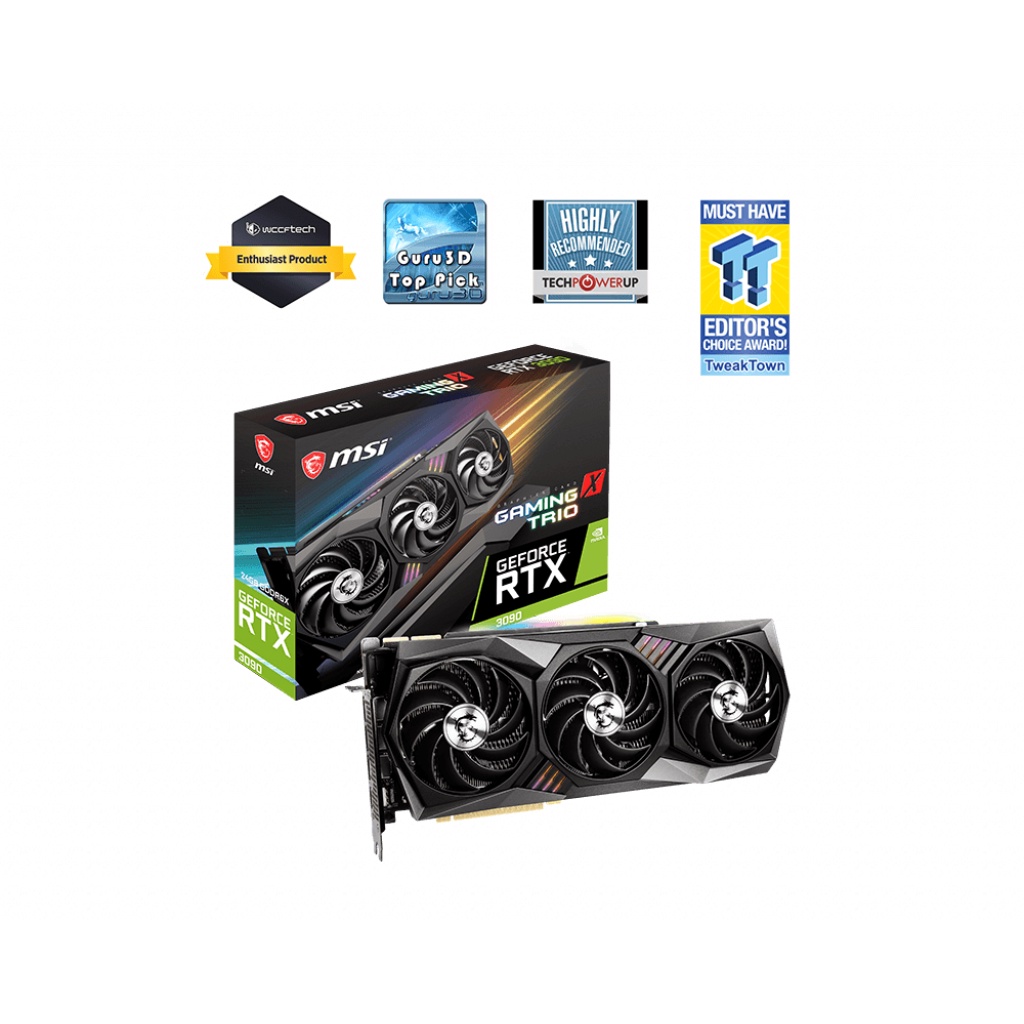 MSI VGA GeForce RTX™ 3090 GAMING X TRIO 24G