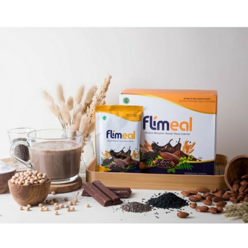 Flimeal Meal Replacement Minuman Diet 1 Sachet / Flim Meal Flimmeal Eceran Ecer