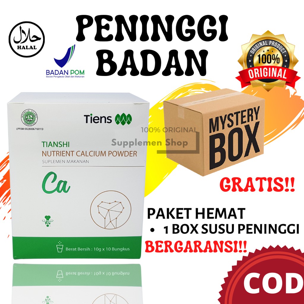 

Susu Suplemen Peninggi Badan SuperGrowUp Tienshi HiperGrow Terpercaya dan Ampuh / Kalsium Alami