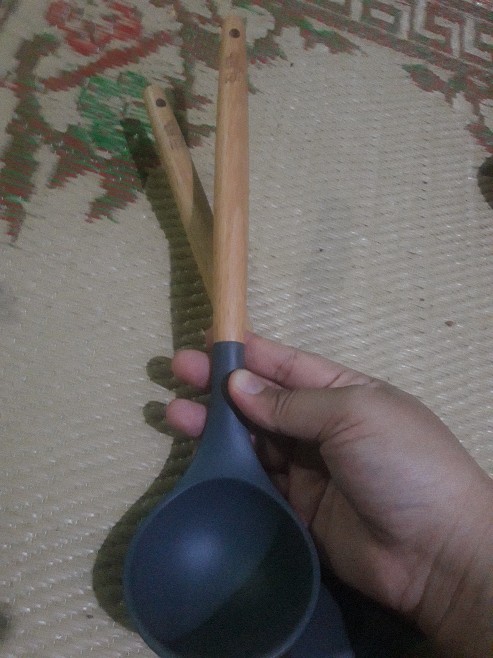 Spatula Silicon-alat Masak Silicon-soup Ladle-sendok Sup-sulicon Utensile