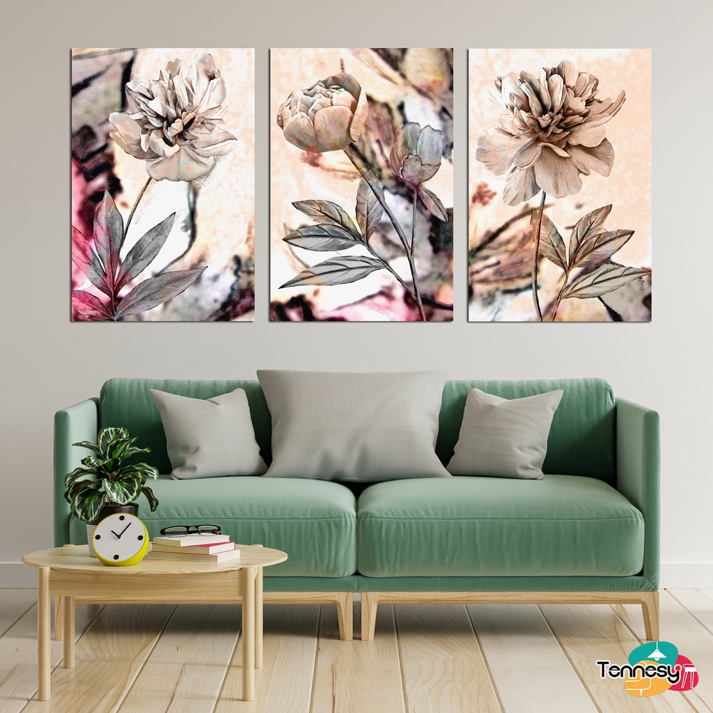 TENNESY HIASAN DINDING FLOWER AESTHETIC 20x30CM WALL DEKOR PAJANGAN KAYU POSTER DEKORASI DINDING KAMAR TIDUR RUMAH