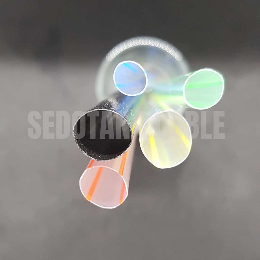 Sedotan Boba / Sedotan Plastik Bubble Drink / Sedotan Pop Ice Aneka Ukuran