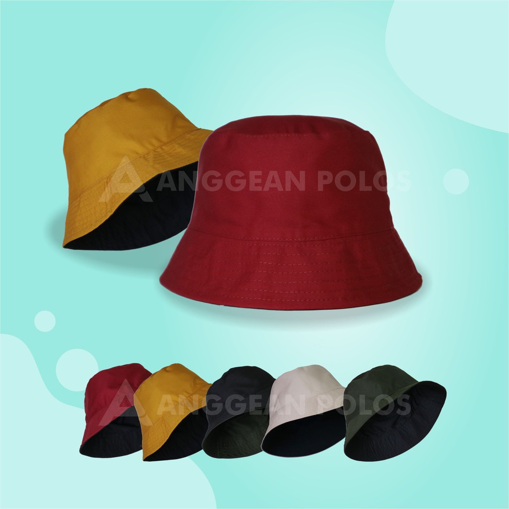 Korean Style Wanita Topi Korea Polos Bucket Hat Topi Cewe