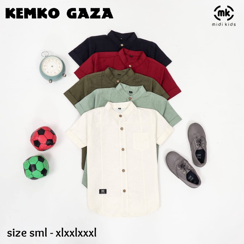 Kemeja Anak Kemko Gaza By Midikids