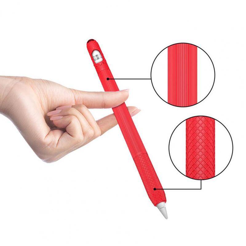 Case Pensil Apple Pencil 1 Bahan Silikon Anti Hilang / Jatuh