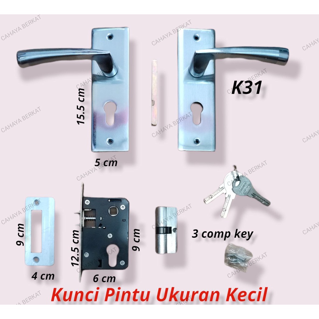 Handle Kunci Pintu / Pegangan Ukuran Kecil PROMO TERMURAH