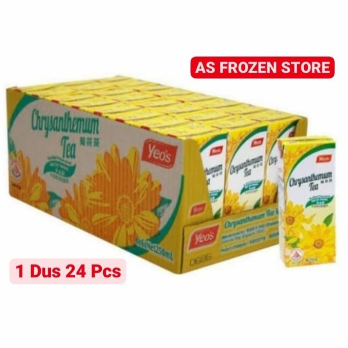 

[ COD ] Yeos Chrysanthemum Tea 250 ml / Teh Bunga Krisan 250 ml 1 Dus 24 Pcs PRODUK TERBATAS Kode 382