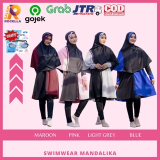Rocella Swimwear Mandalika / Swimwear Karina - SWIMWEAR BAJU RENANG WANITA SYARI | PAKAIAN RENANG HIJAB PANJANG