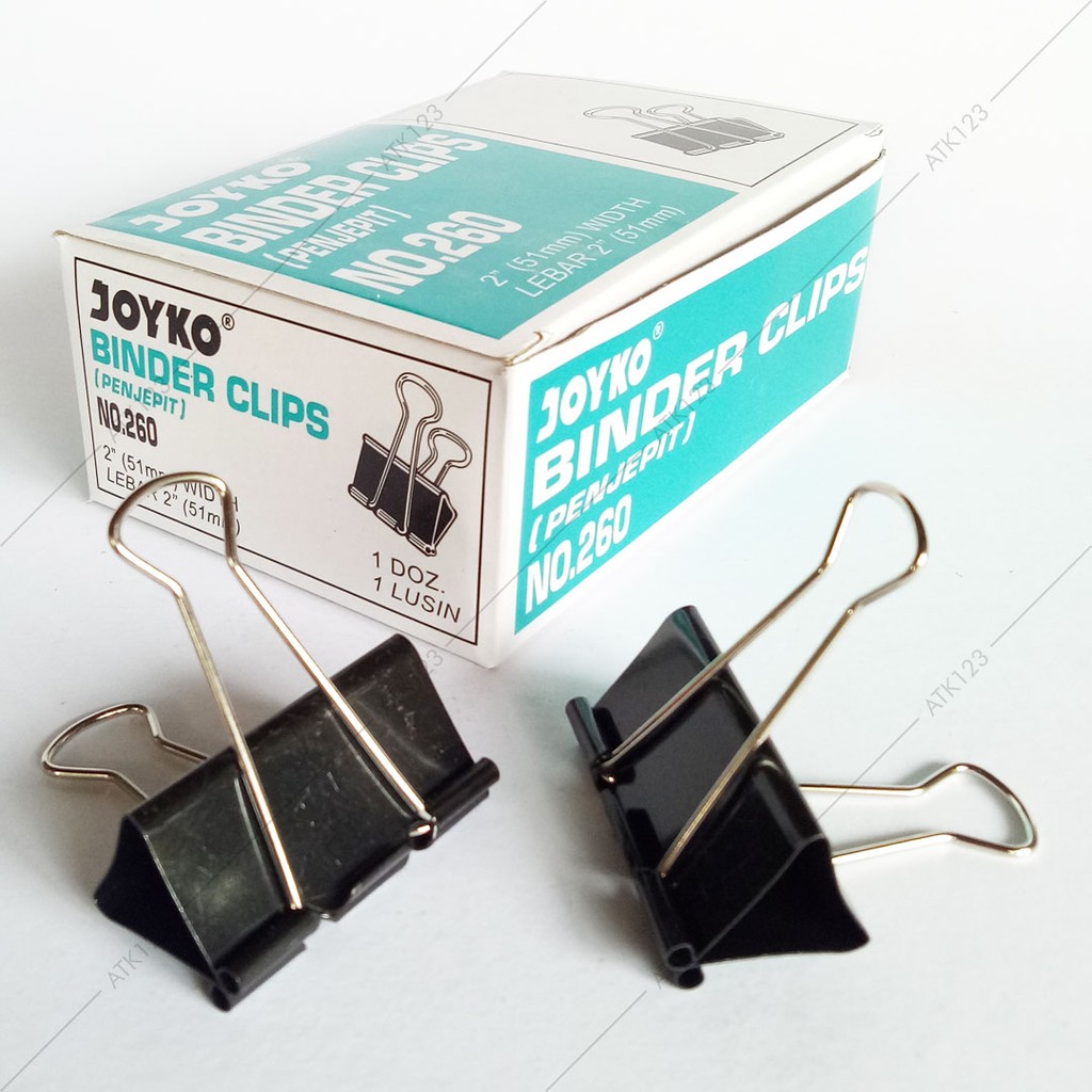 Binder Clips Joyko No. 260 (51 mm) isi 12 Buah Shopee Indonesia