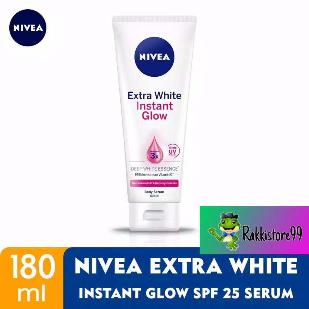 ❣️Rakkistore99❣️ Nivea Extra White Instant Glow Body Serum 180ml