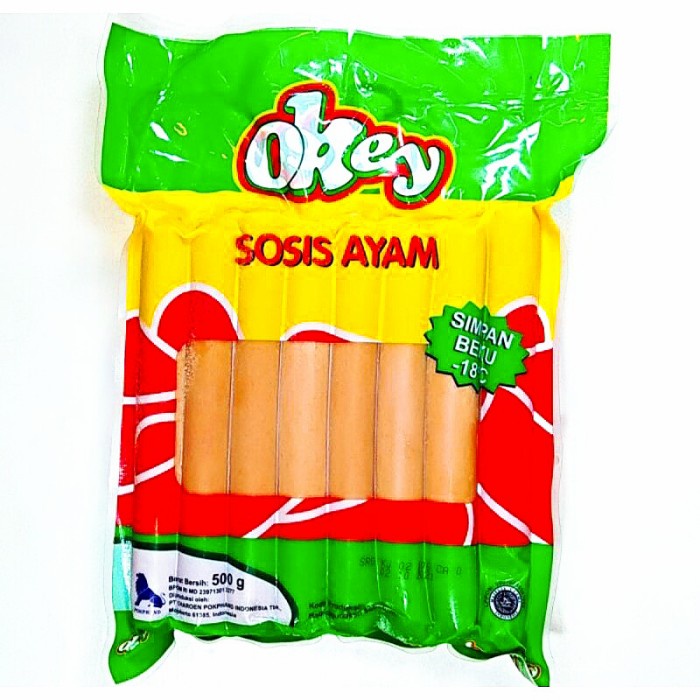 OKEY CHICKEN SAUSAGE 500G / SOSIS AYAM