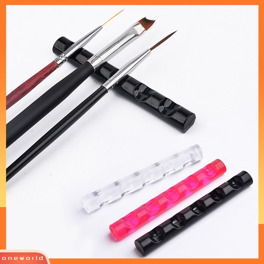 (ONWO) Rak Stand Display Holder Brush / Pen Nail Art 5 Sekat