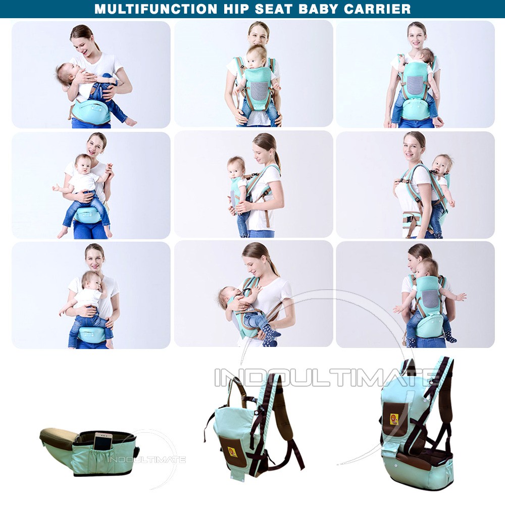 12in1 BABY LEON Hipseat Gendongan Bayi Depan Kangguru  Hip sit Baby Carrier Hip seat Bayi Perlengkapan Bayi geos gendongan bayi kaos spon BY-60-GB geos Hip Seat BY-6075 BY-6088 GBS-100