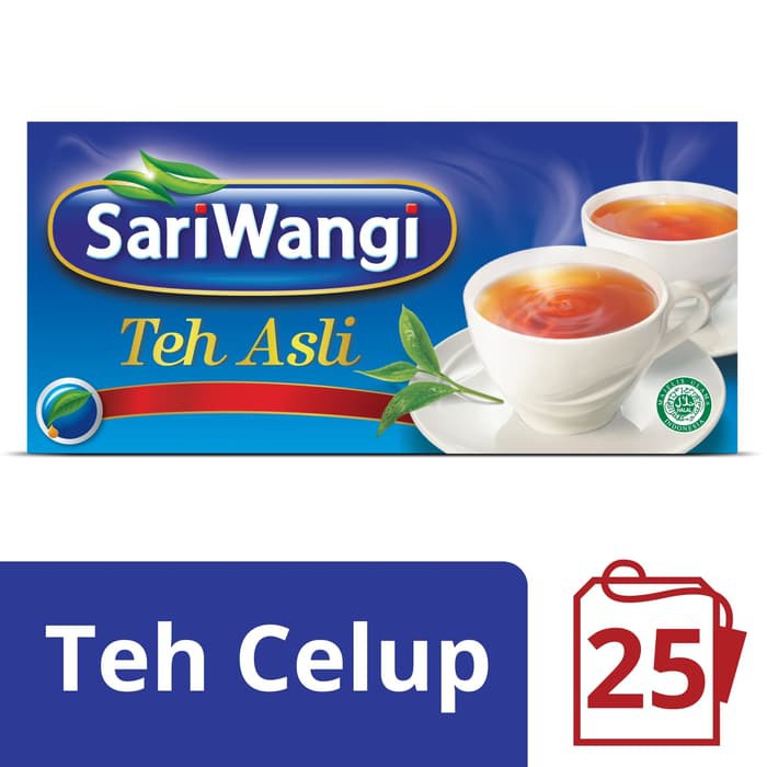 Teh Sariwangi isi 25 - Teh Hitam Celup 25 Teabags Kantong