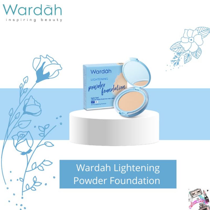 ☃Cutezz_Ching1☃Wardah Lightening Powder Foundation Light Feel 12g