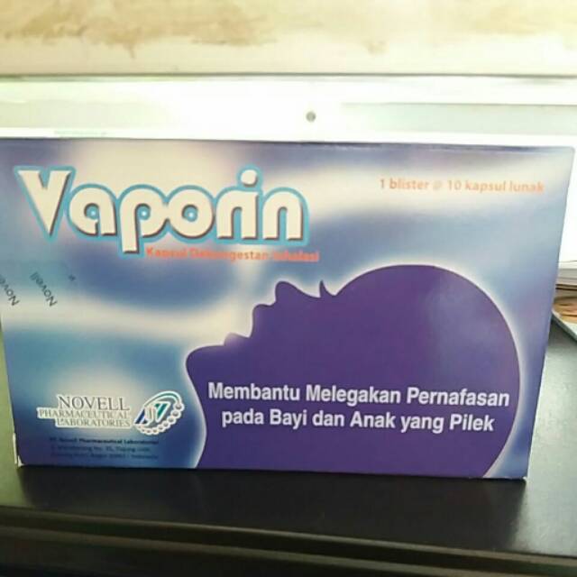 (Original) Vaporin kapsul dekongestan inhalasi Exp Lama Termurah