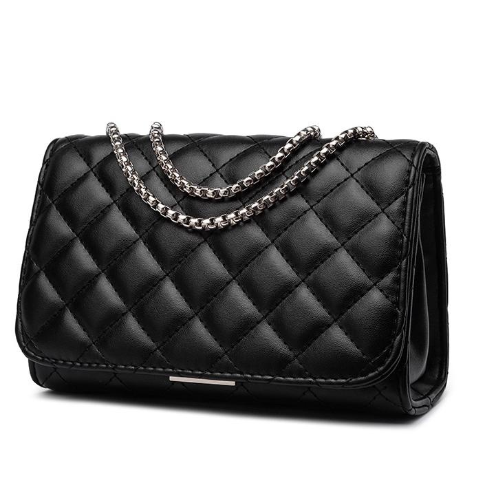 Muraaaahh.. [HONYAN] Tas Import Wanita Selempang Sling bag Tali Rantai Quilted  Korea Mini - Hana Sl