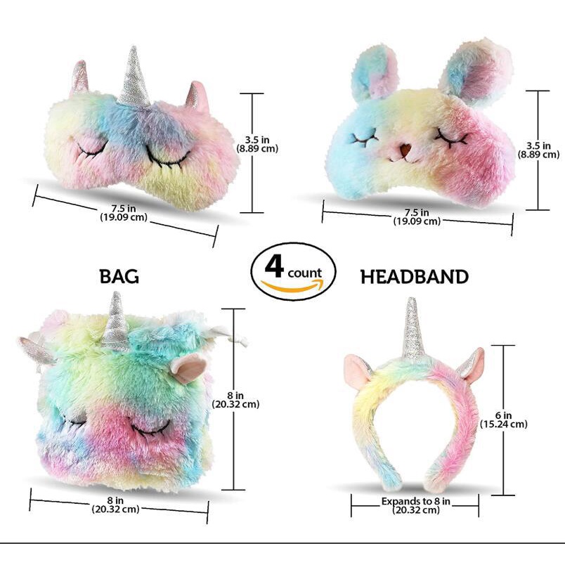 Penutup Mata Unicorn Bunny Catty  untuk tidur / Tutup Mata Untuk Tidur