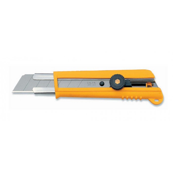 

OLFA NH-1 Pisau Cutter 25mm Rubber Grip Ratchet Lock Utility Knife 25 mm