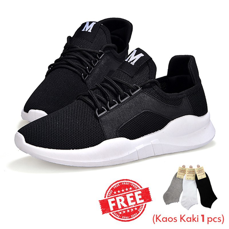 Techdoo Sepatu Pria Running Shoes Kasual Sepatu Import Untuk Sekolah Kerja Sport Outdoor AA01-A