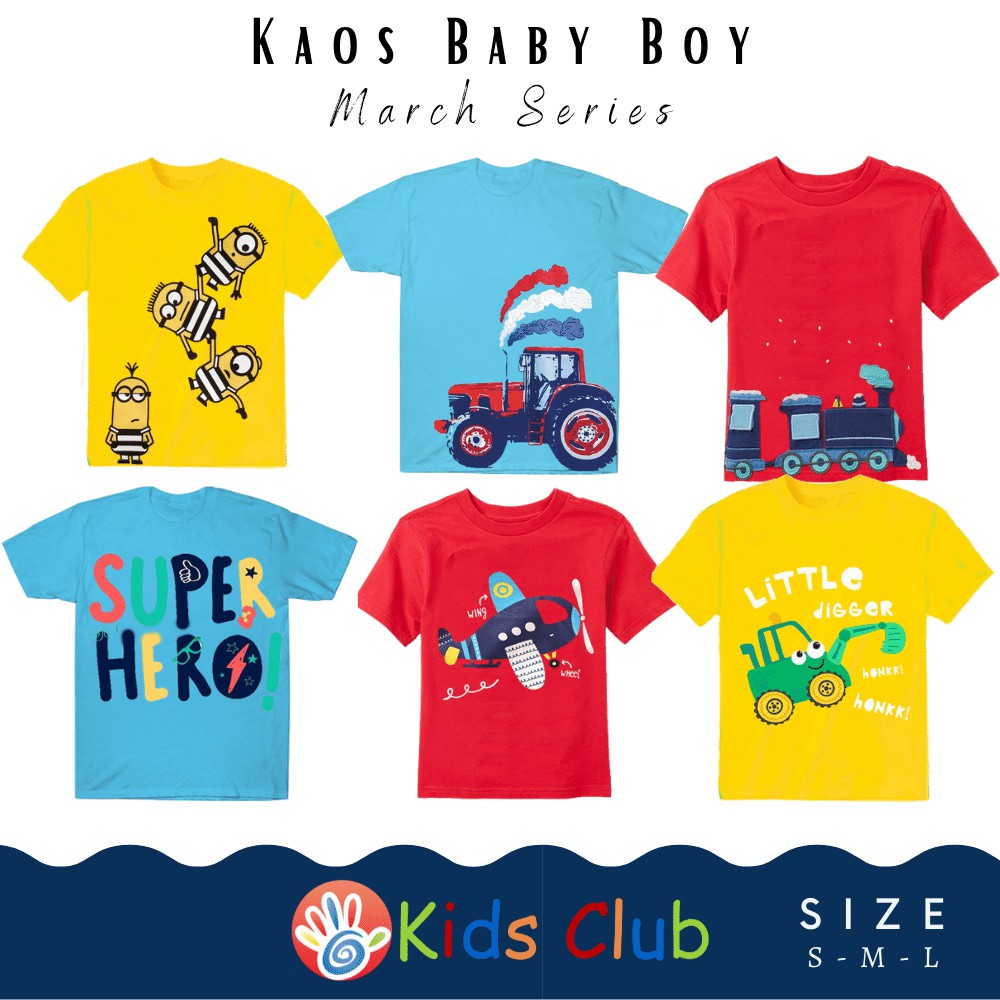  Kaos  Bayi Laki  Laki  1 3 Tahun  Motif dan Warna Lucu Bagus 