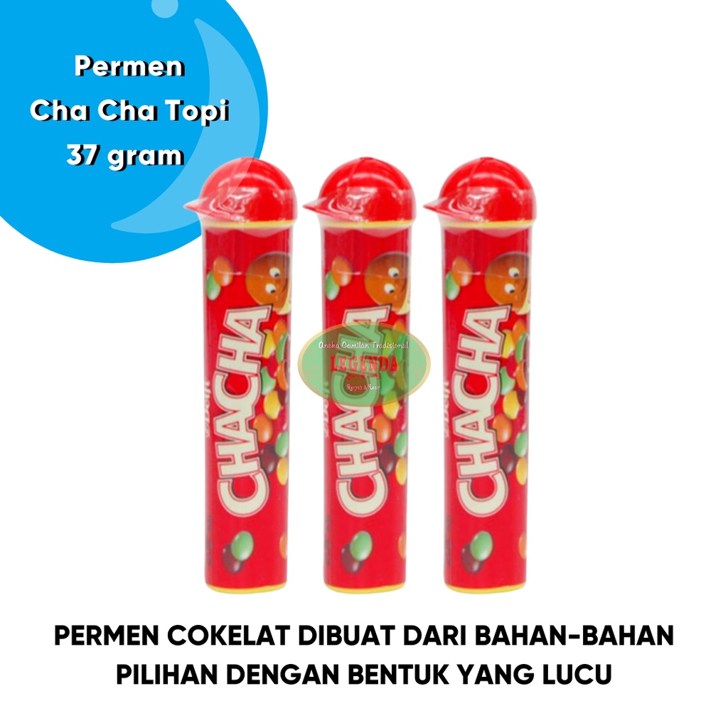 

ChaCha Minis Topi 37gr coklat kacang enak bergizi lucu