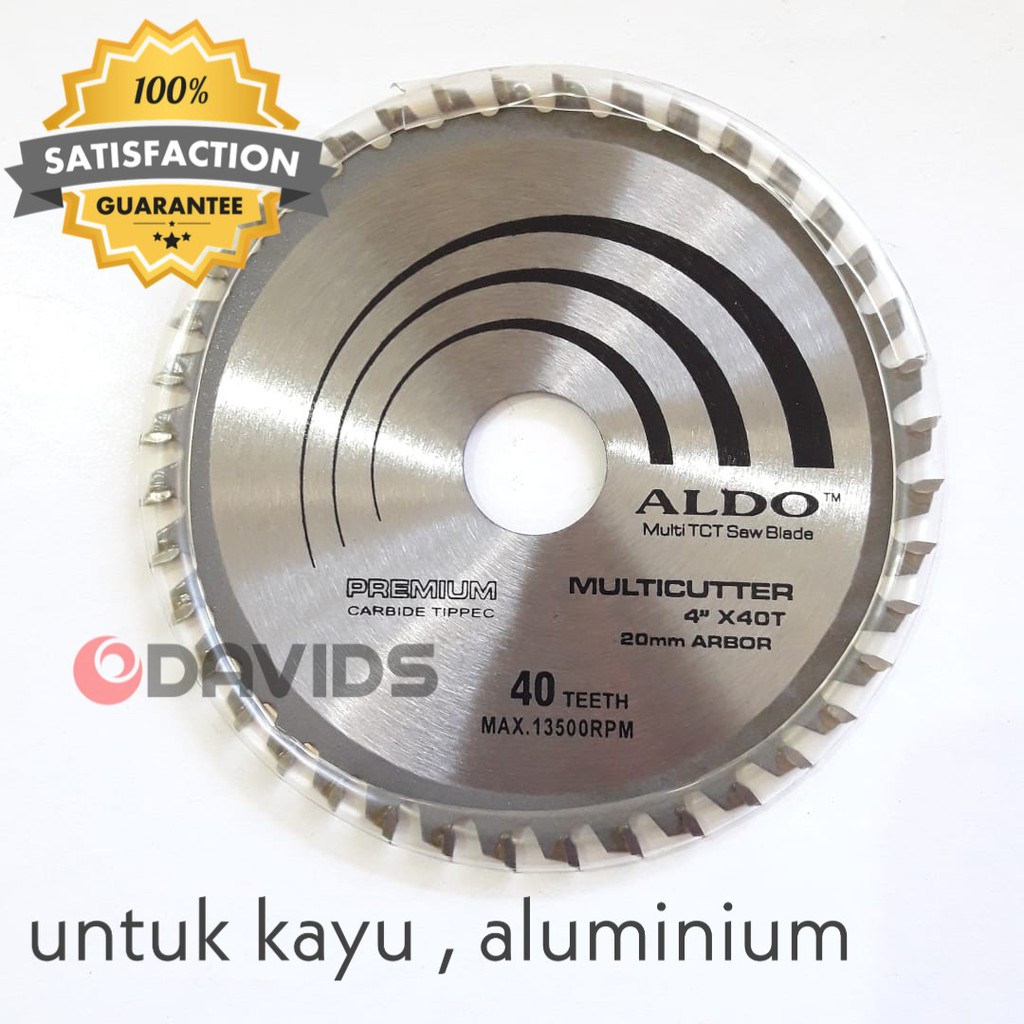 Aldo mata circular saw gerinda gurinda pisau potong kayu aluminium 4 inch