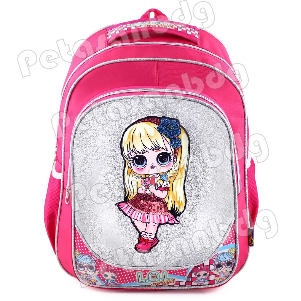 PTS - Ransel Sekolah Anak SD Perempuan Karakter LOL SURPRISE - Ransel Glitter LED MUSIC - ELEGANT LADY