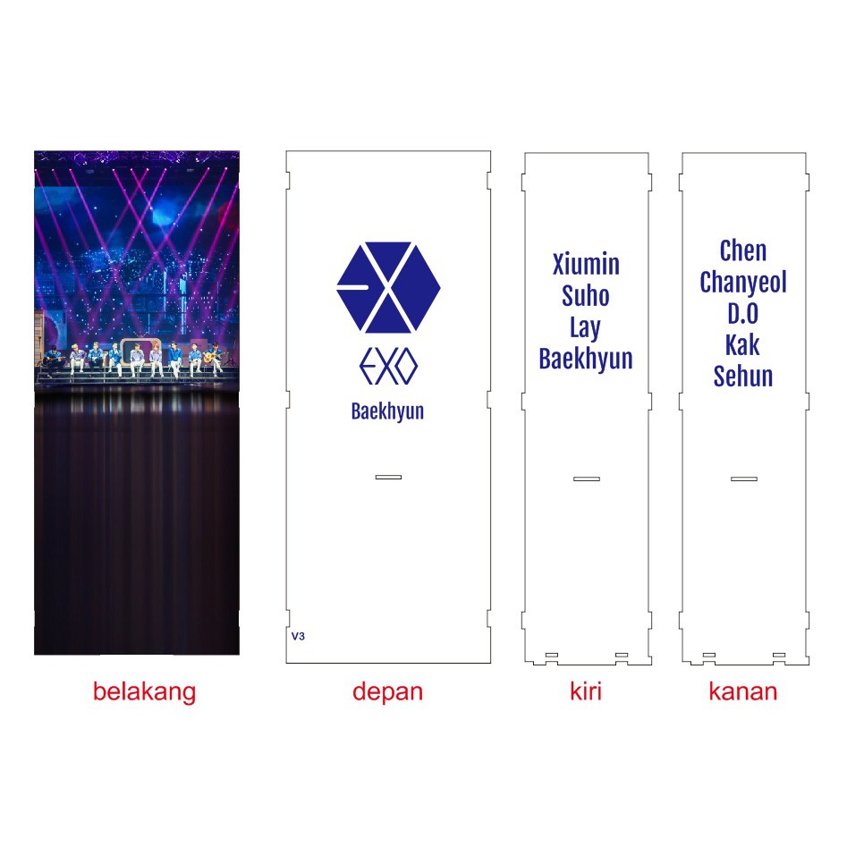 Lightstick / Lightstick EXO / Pelindung Lightstick EXO / EXO / Light Stick EXO dengan background