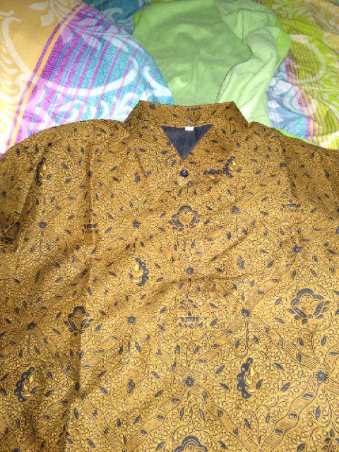 Kemeja Batik Pria | Sido Mukti Lengan Panjang Hight Quality Lapis Furing | By Batik Florist