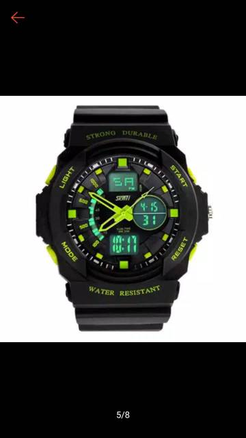 SKMEI SPORT watch 0955 jam tangan double time waterproof