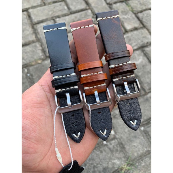 Strap Tali Jam Tangan Kulit Genuine lether produk Import