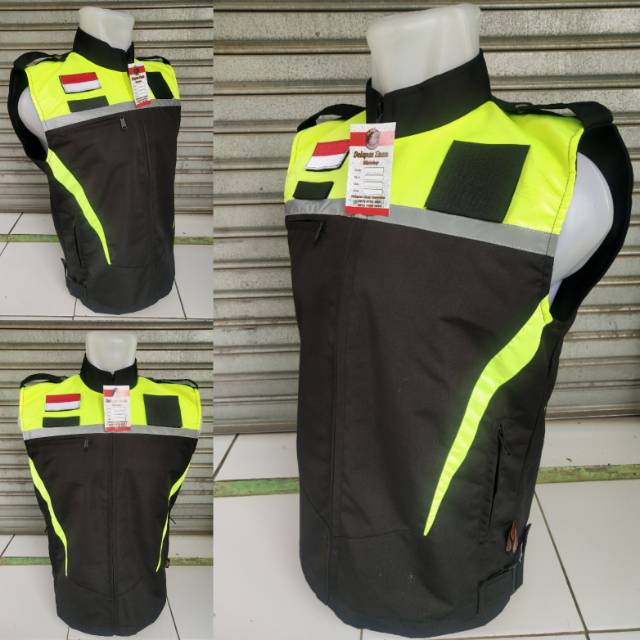 Rompi motor touring biker rompi komunitas polos taslan