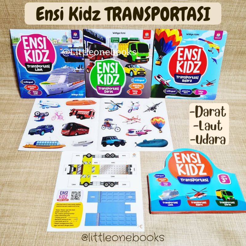 Ensi Kidz Transportasi / ensiklopedia mini transportasi ensiklopedia / buku anak kendaraan darat lau