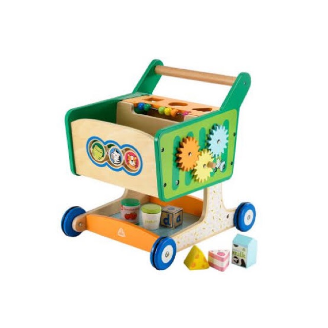 Wooden elc cart mainan edukasi mothercare preloved elc second