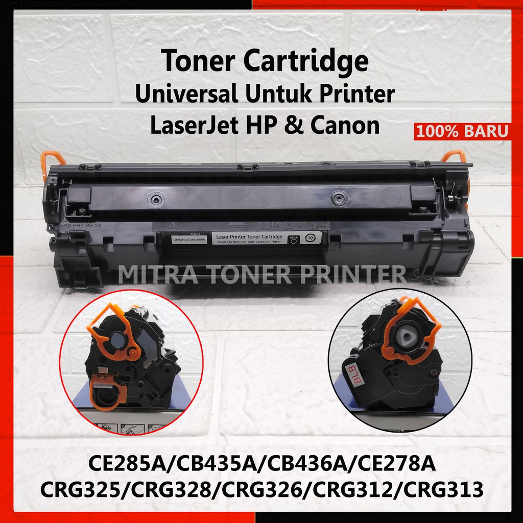 Toner Cartridge Universal Untuk Printer HP P1102/P1566/P1606/P1005/P1006/P1505/M1120/LBP6030/MF4450