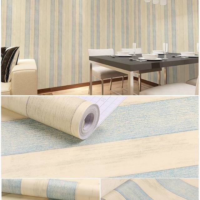 Wallpaper Dinding Motif Kayu Warna Buram Ukuran Panjang 10Meter x Lebar 45Cm