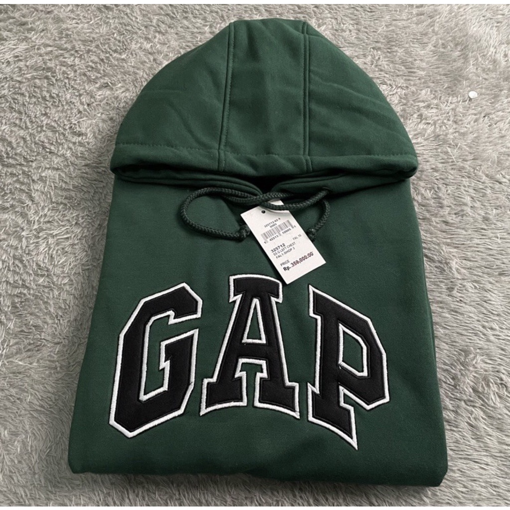 SWEATER HOODIE GAP LOGO FULL BORDIR PREMIUM LIKE NEW ORIGINAL /HODIEE