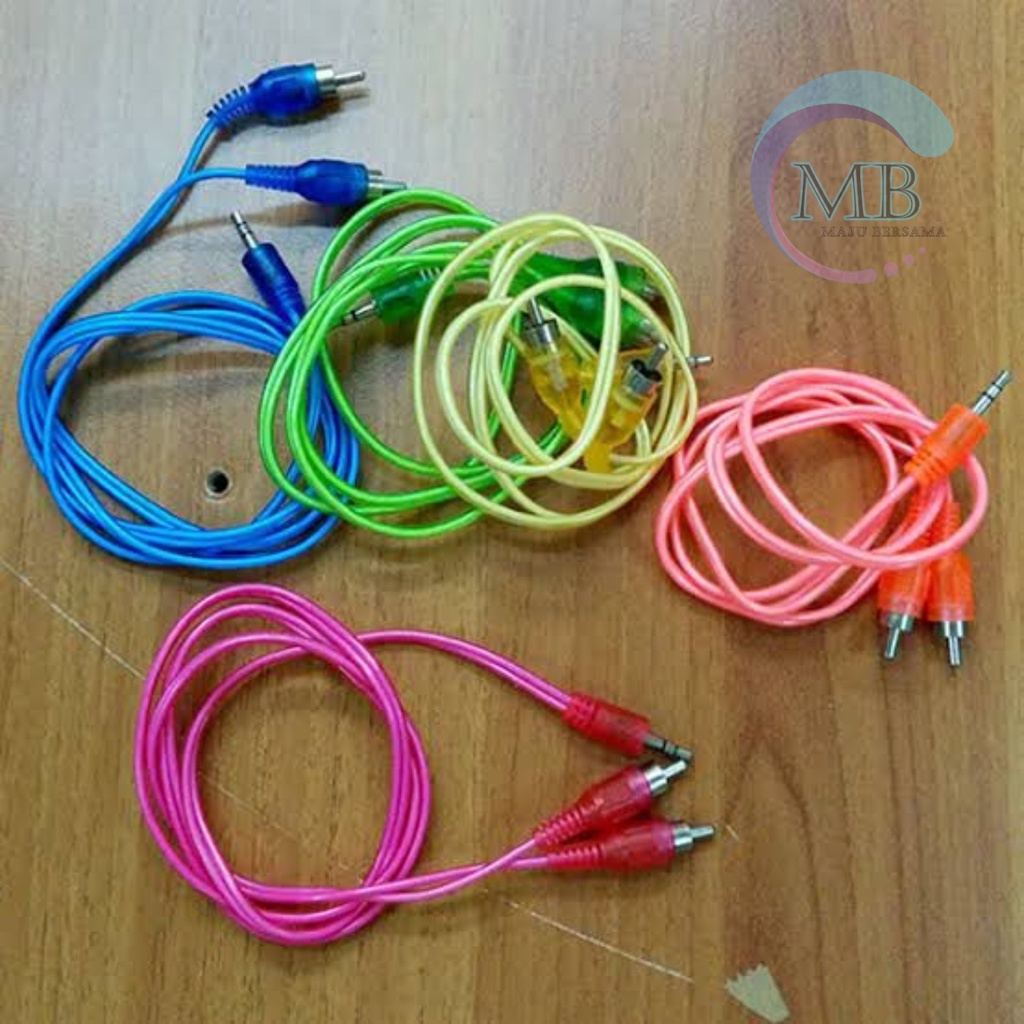 Kabel Aux 2in1 / Kabel Audio 2in1 / Jack 3.5mm audio rca 2 in 1 cabel Cable MB2819